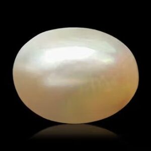 Original white moti gemstone from the best moti shop near me on black background