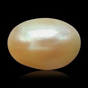 Original white moti gemstone from the best moti shop near me on black background