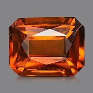 Hessonite Gemstone with Mixed Semi-Precious Stones on Display