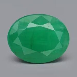 Shiny green emerald gemstone from original gemstone shop in Pune