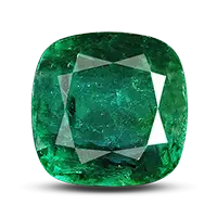 Shiny green emerald gemstone from original gemstone shop in Pune